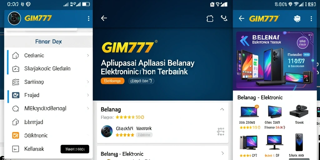 Antarmuka GIM777 yang menarik dan mudah digunakan.