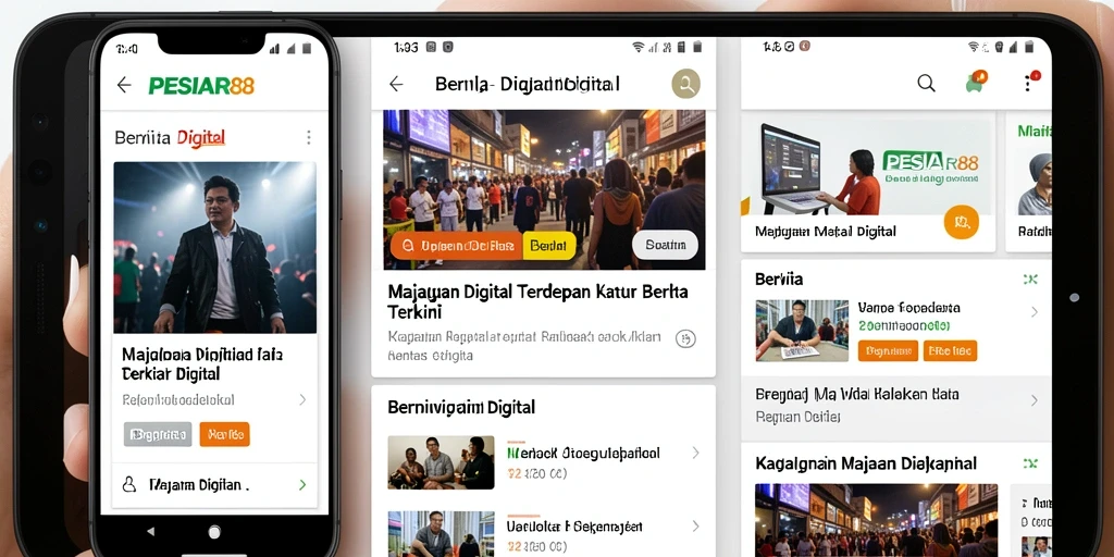 Tampilan antarmuka PESIAR88 yang menarik dan interaktif.